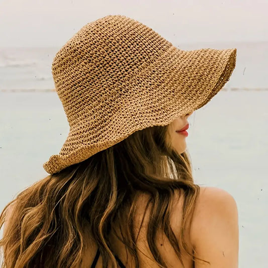Summer Foldable Straw Beach Hat
