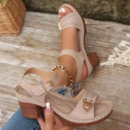 Elegant High Heel Sandals – Plus Size